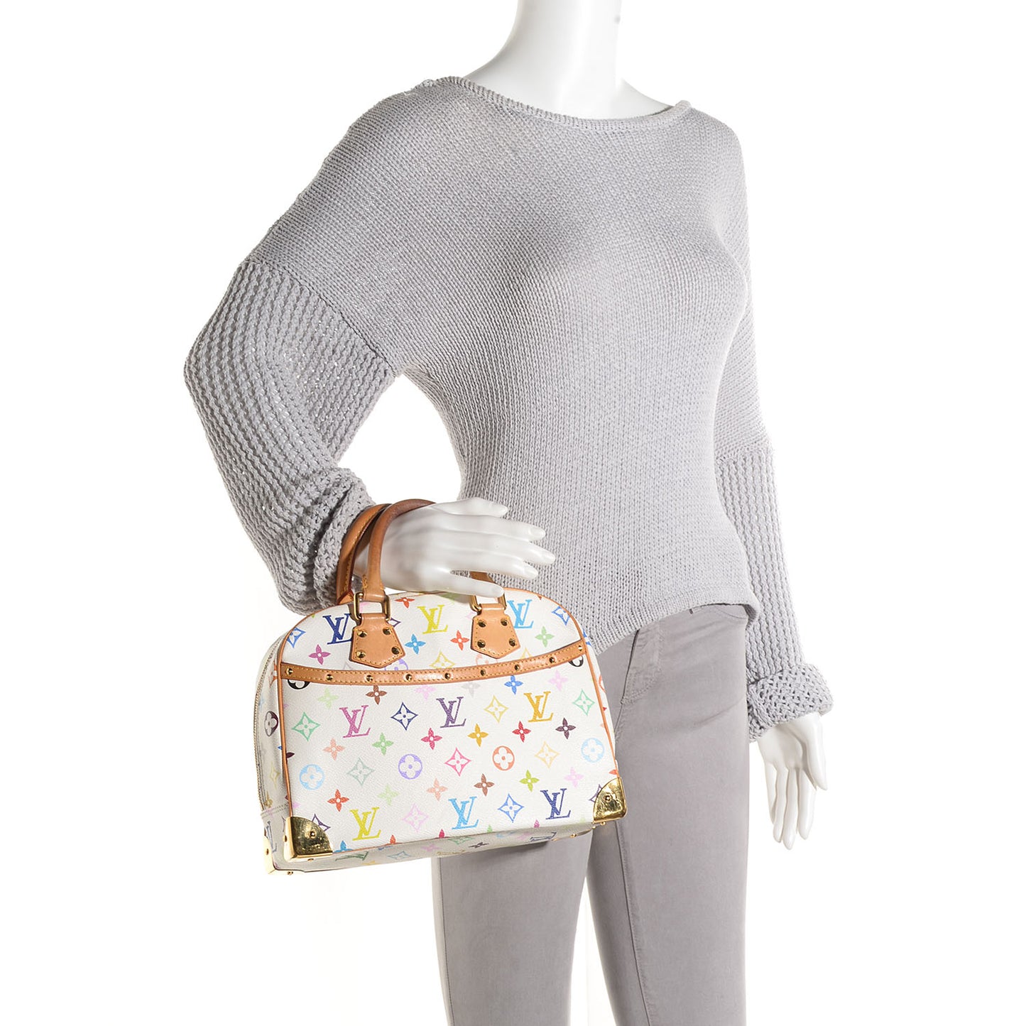 Monogram Multicolor Trouville White