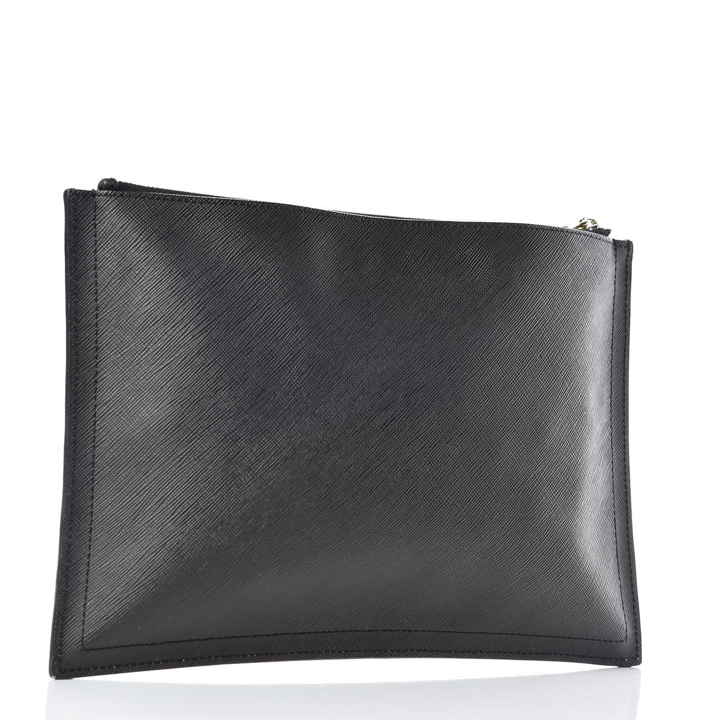 Texutured Coated Canvas Rottweiler Print Medium Cosmetic Pouch Black