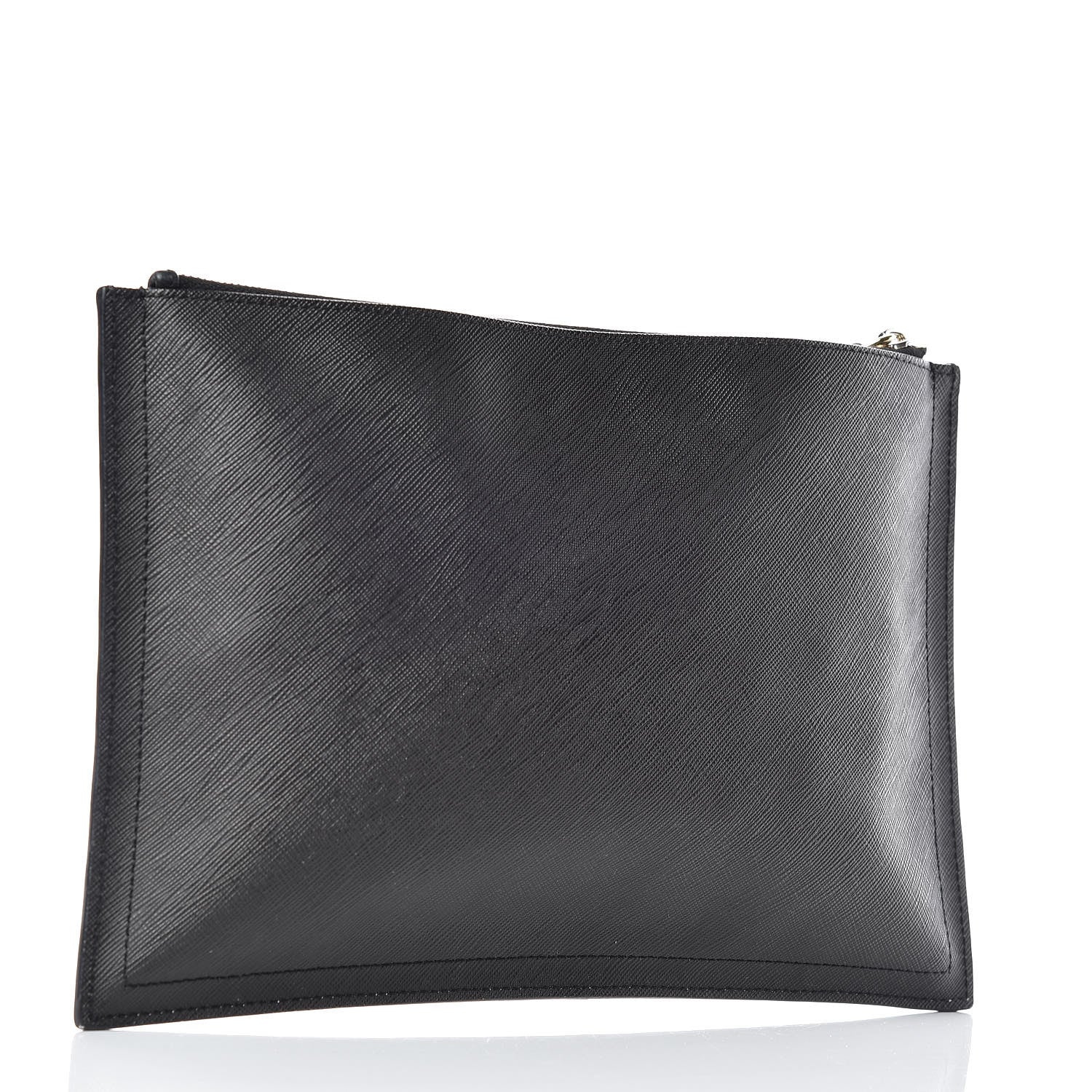Givenchy Texutured Coated Canvas Rottweiler Print Medium Cosmetic Pouch Black 3 of 11