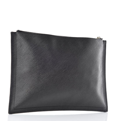 Givenchy Texutured Coated Canvas Rottweiler Print Medium Cosmetic Pouch Black 3 of 11