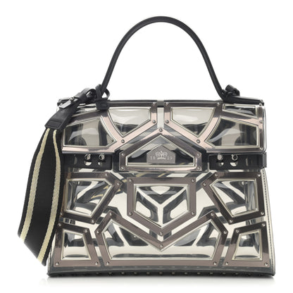 Delvaux Vinyl Gladiator Tempete Satchel Antique Silver 1 of 10