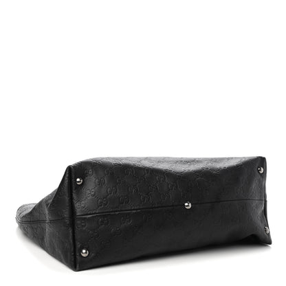 Gucci Guccissima Medium Icon Bit Tote Black 4 of 11