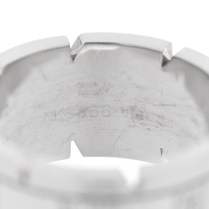 Cartier 18K White Gold Diamond 11mm Tank Francaise Ring 59 8.75 4 of 5