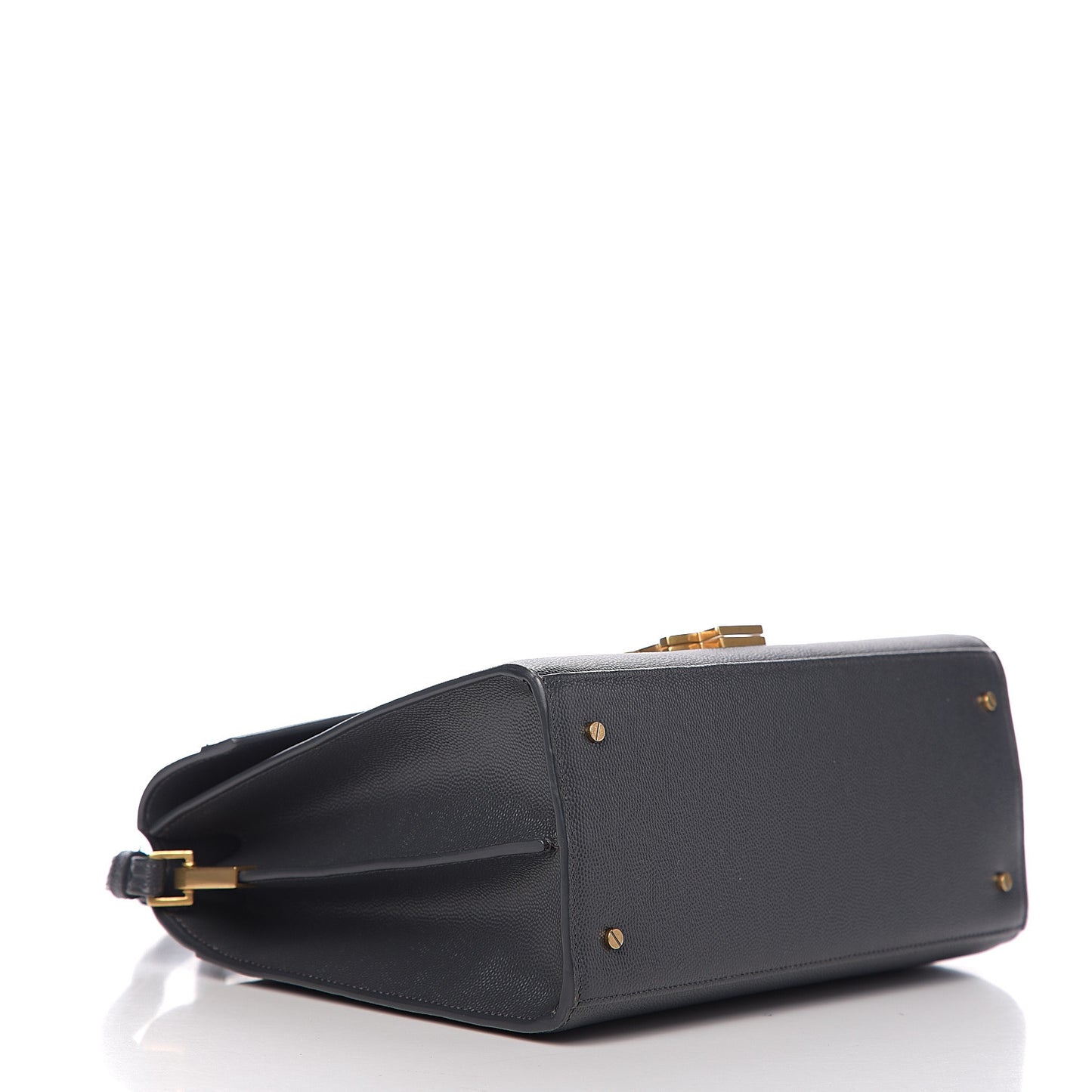Grain de Poudre Medium Classic Monogram Cassandra Top Handle Dark Smog