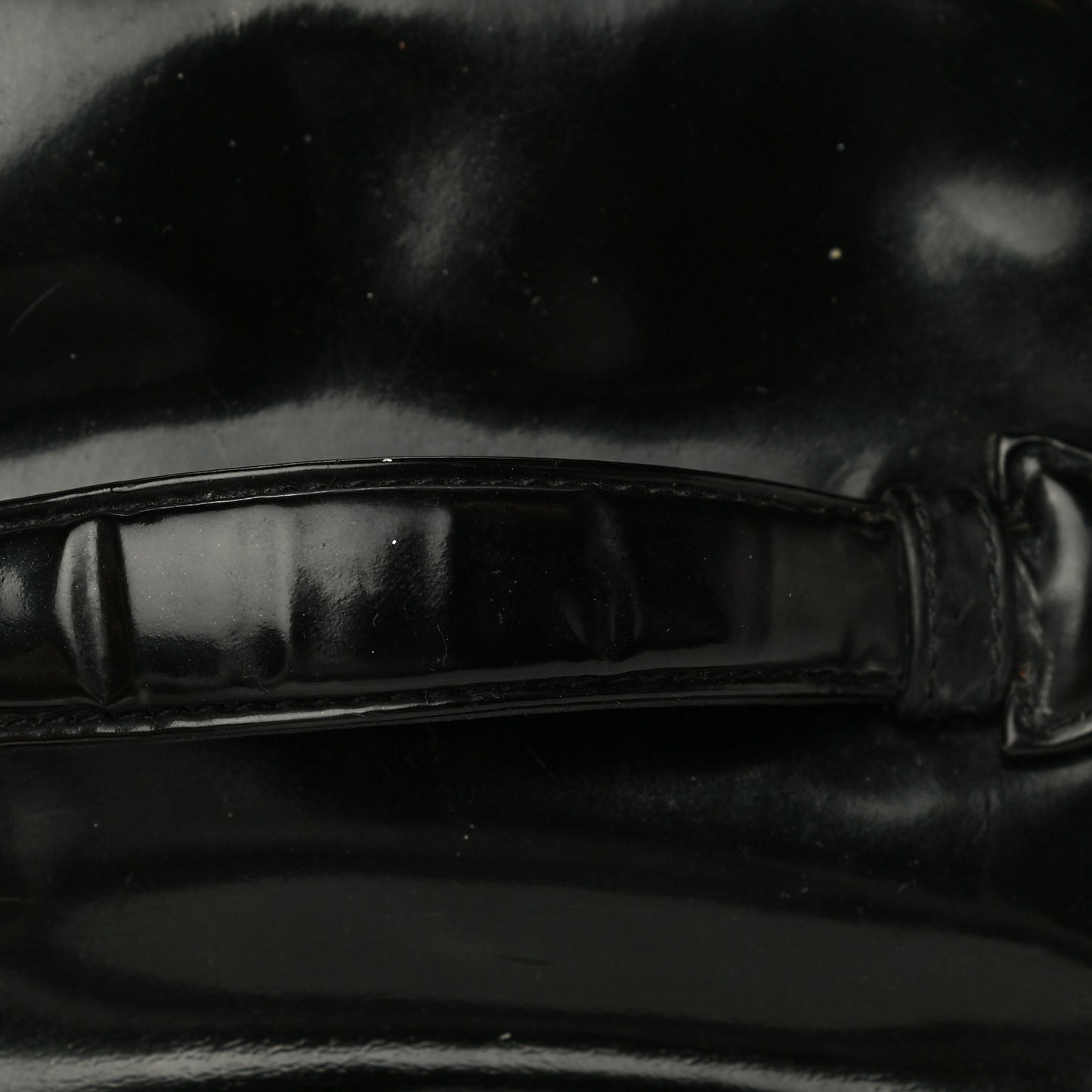 Patent Vanity Cosmetic Case Black