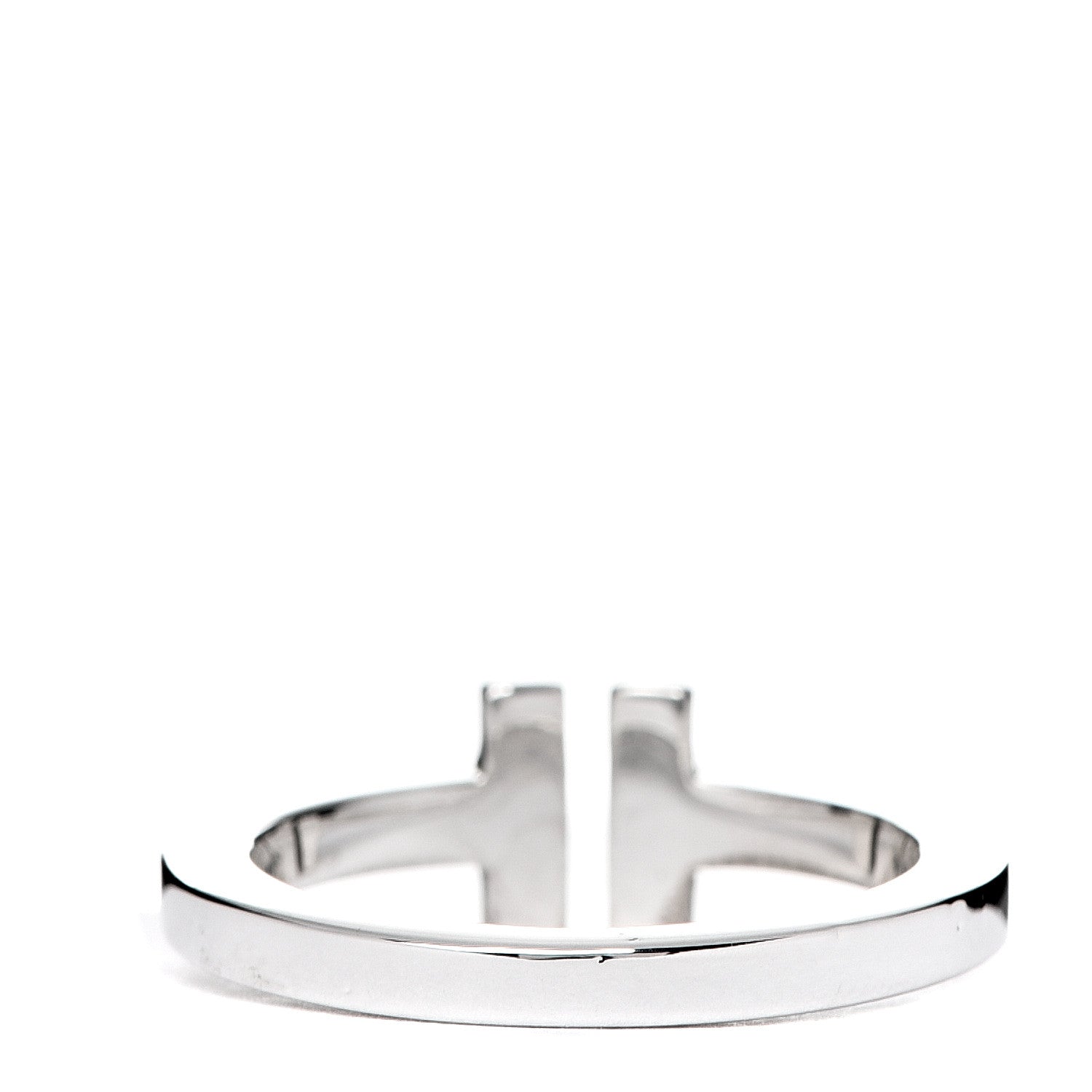 Tiffany Sterling Silver T Square Ring 54 6.75 3 of 5