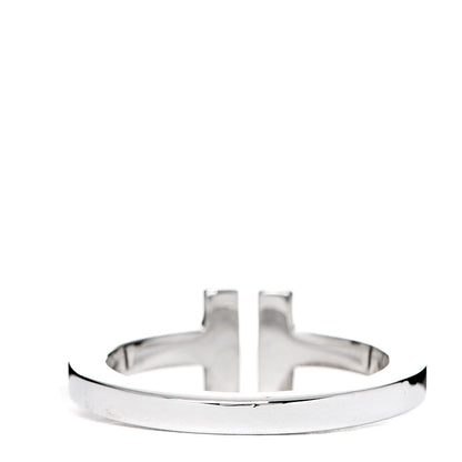 Tiffany Sterling Silver T Square Ring 54 6.75 3 of 5
