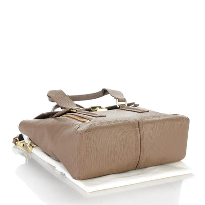 3.1 Phillip Lim 3.1 Textured Calfskin Medium Pashli Satchel Taupe 4 of 8