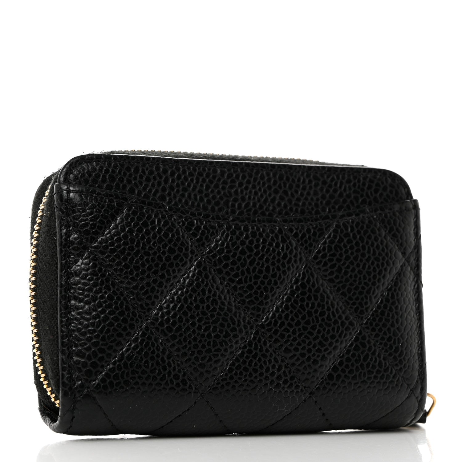 Chanel Caviar Quilted Classic Zipped Coin Purse Black 3 of 8