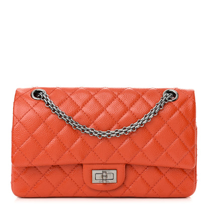 Chanel Patent Caviar Quilted 2.55 Reissue 225 Flap Orange 1 of 13