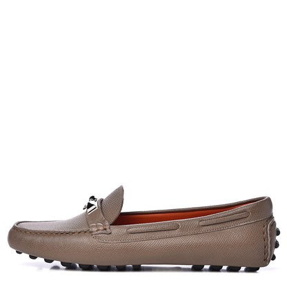 Hermes Epsom Womens Irving Loafer 38 Etoupe 1 of 12