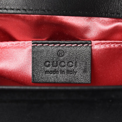 Gucci Velvet Matelasse Mini GG Marmont Shoulder Bag Black 6 of 7