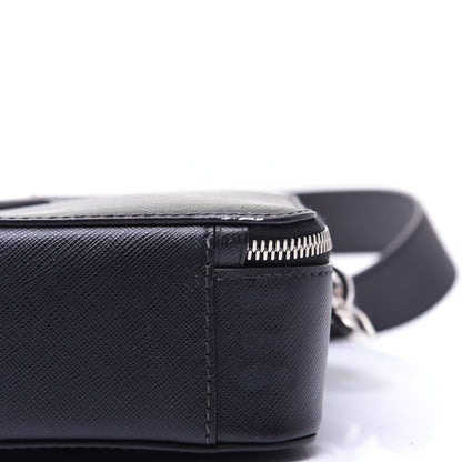 Prada Saffiano Travel Medium Brique Crossbody Bag Black 13 of 13