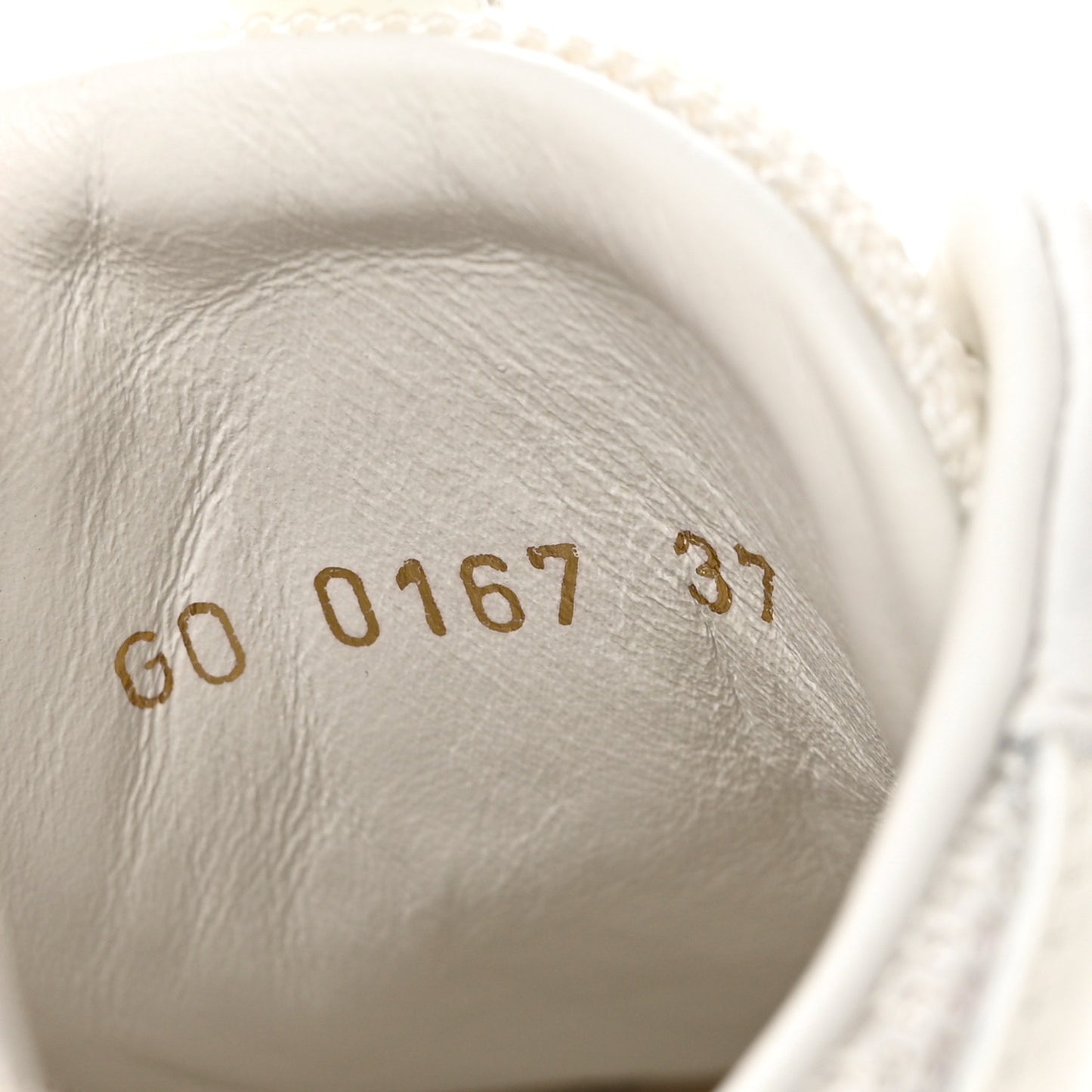 Calfskin Mesh Run Away Sneakers 37 White