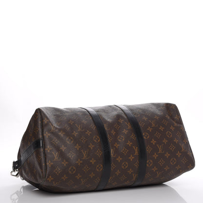 Louis Vuitton Monogram Macassar Keepall Bandouliere 45 4 of 9