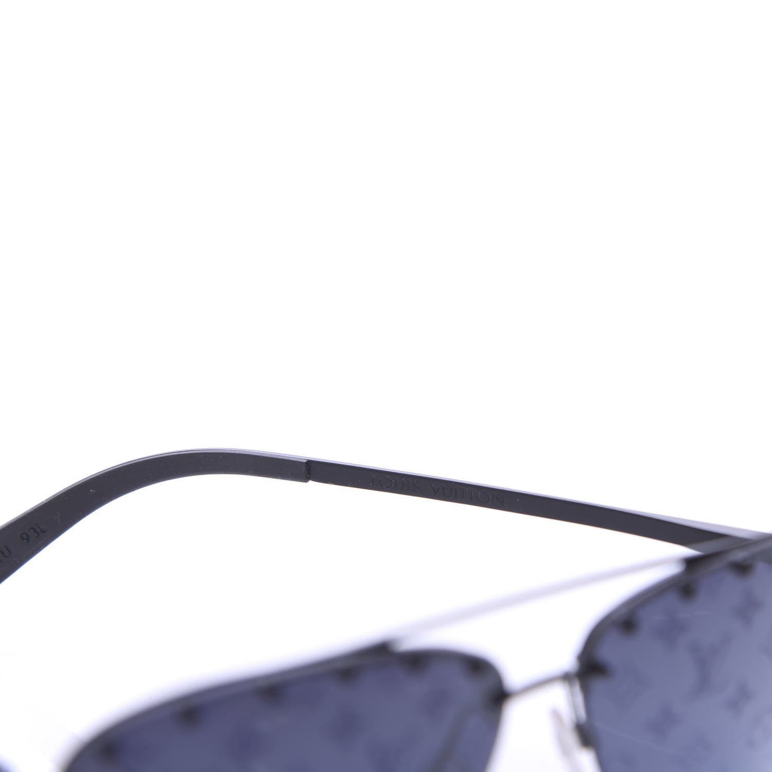 Louis Vuitton Monogram The Party Aviator Sunglasses Z0971U Black 5 of 10