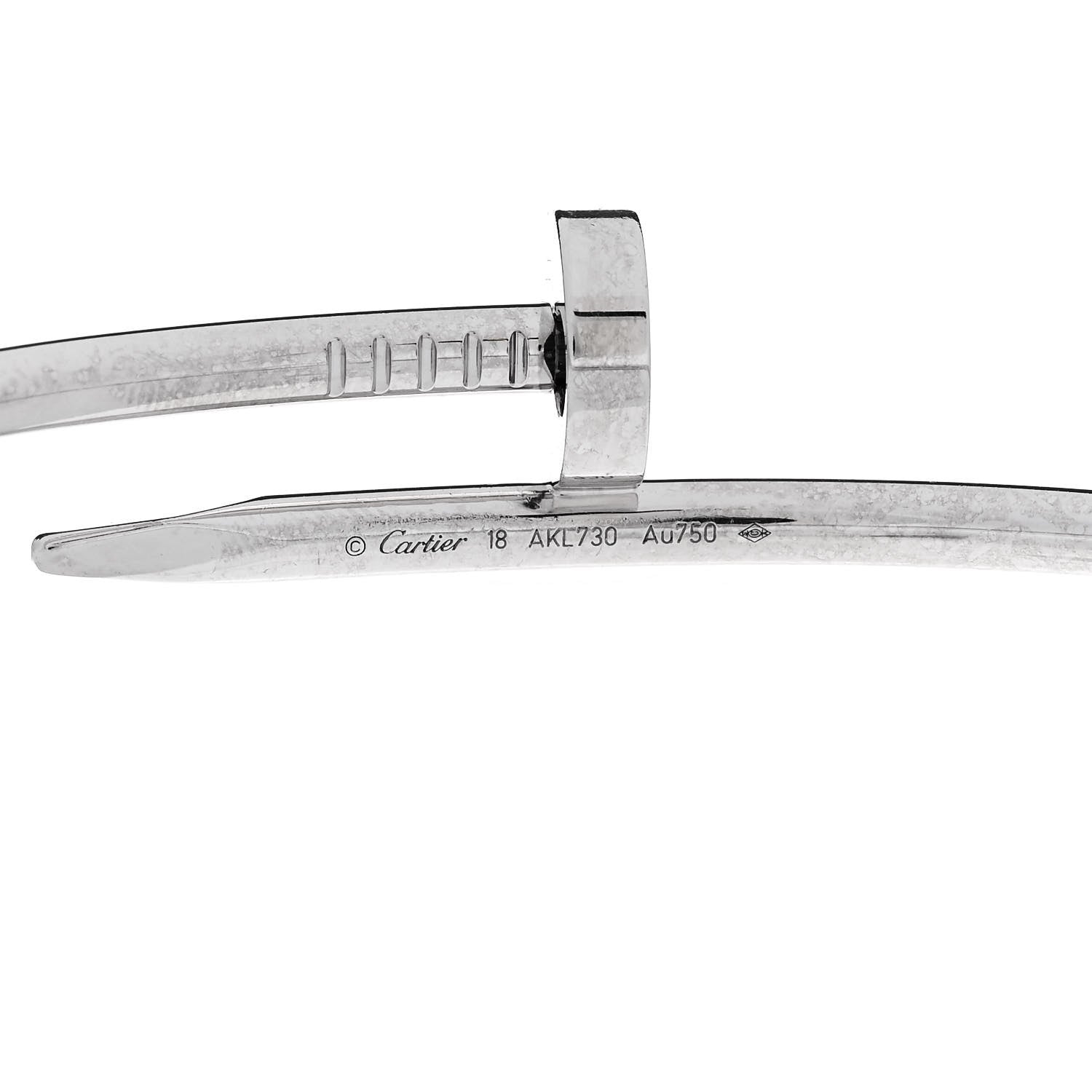 Cartier 18K White Gold Juste Un Clou Bracelet 18 4 of 4