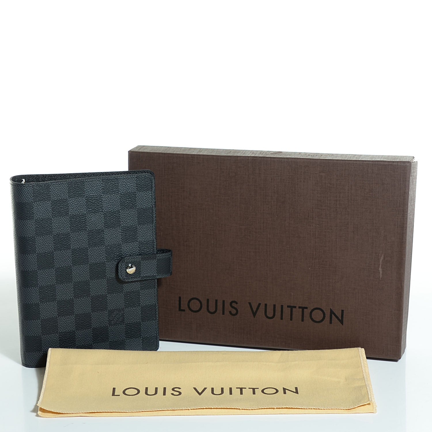 Louis Vuitton Damier Graphite Medium Ring Agenda Cover 8 of 8