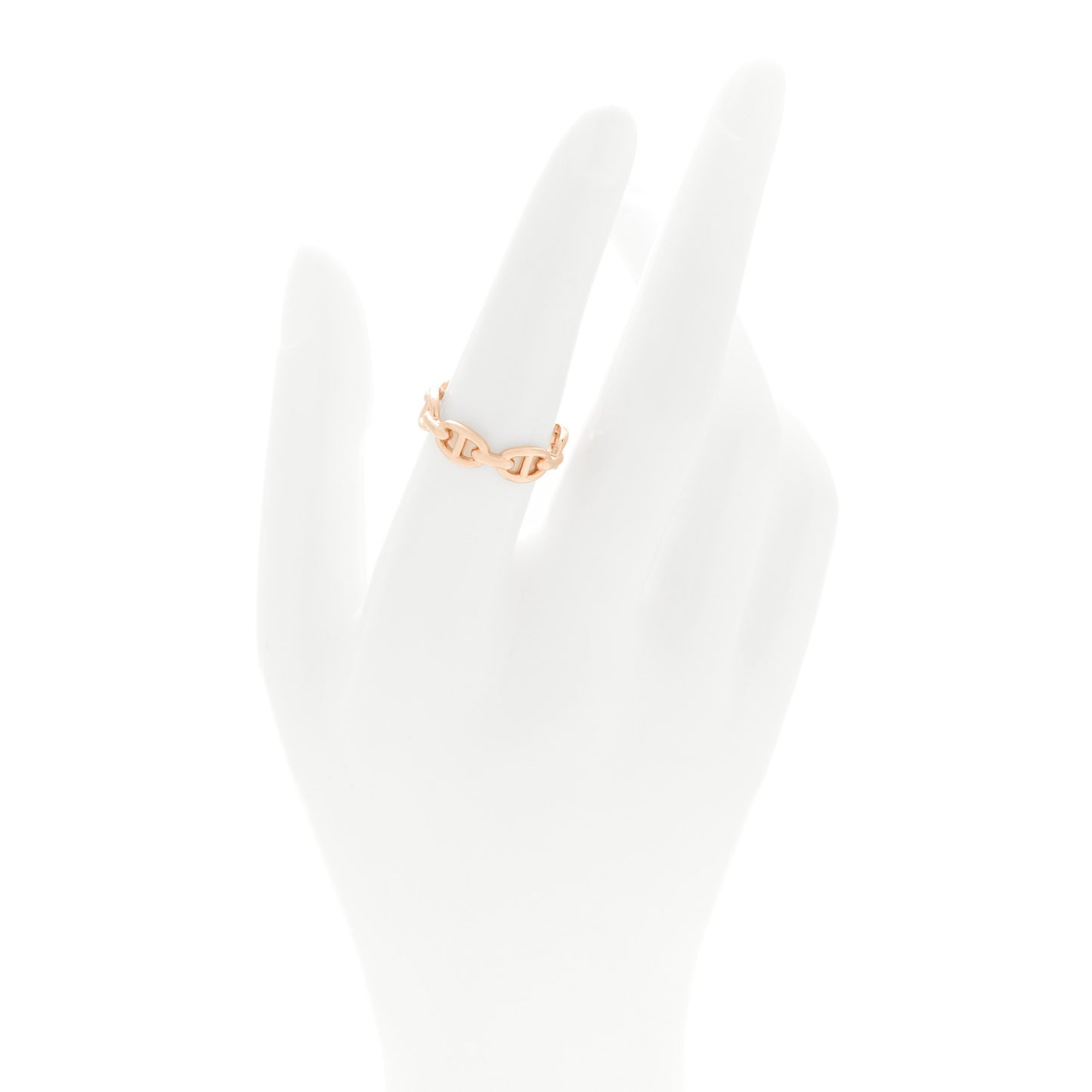 18K Rose Gold PM Chaine d'Ancre Enchainee Ring 54 7