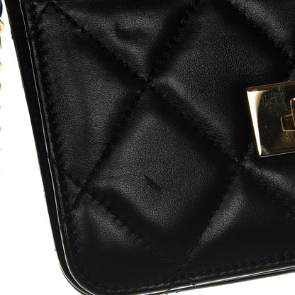 Chanel Lambskin Quilted Golden Class Wallet on Chain WOC Black 8 of 9