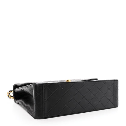 Chanel Lambskin Quilted XL Jumbo Single Flap Black 4 of 11