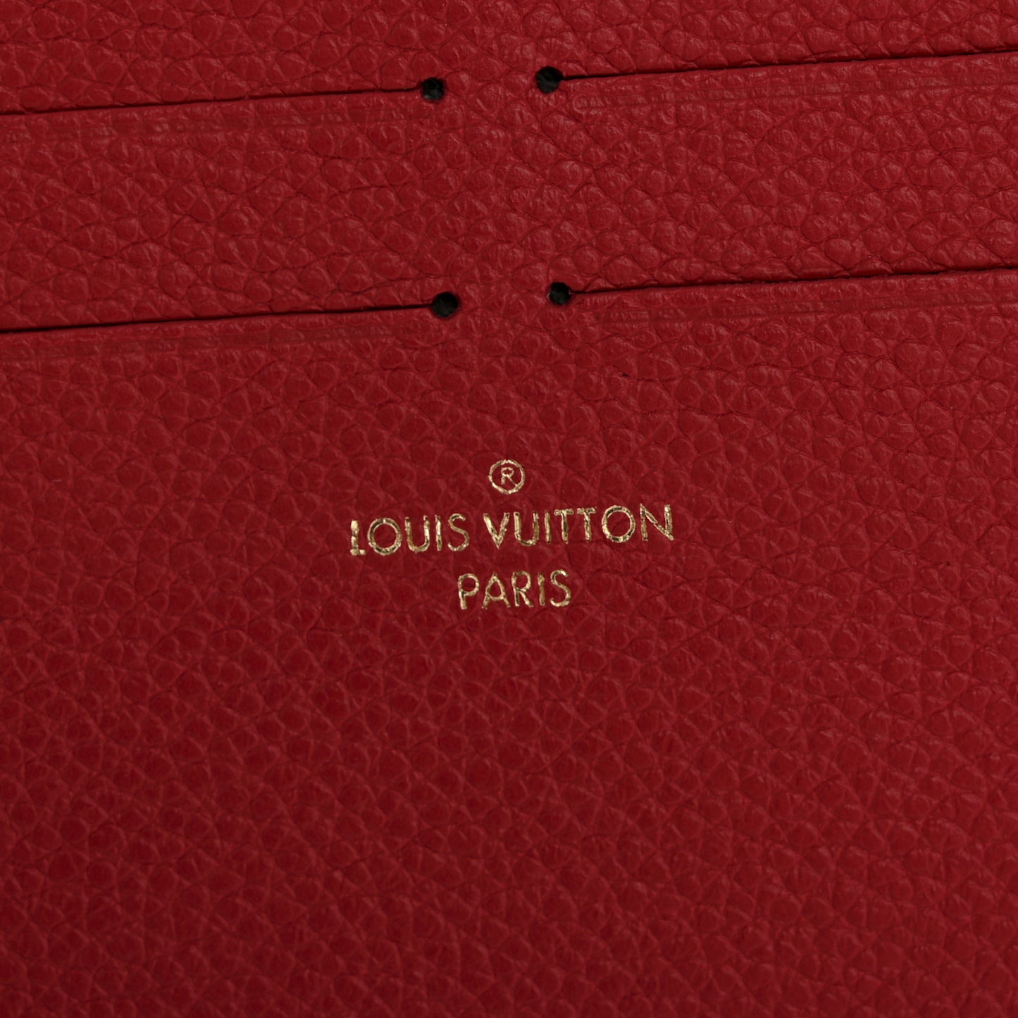 Calfskin Felicie Card Holder Insert Scarlet