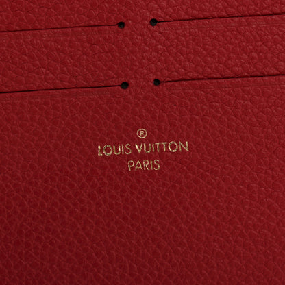 Louis Vuitton Calfskin Felicie Card Holder Insert Scarlet 6 of 6