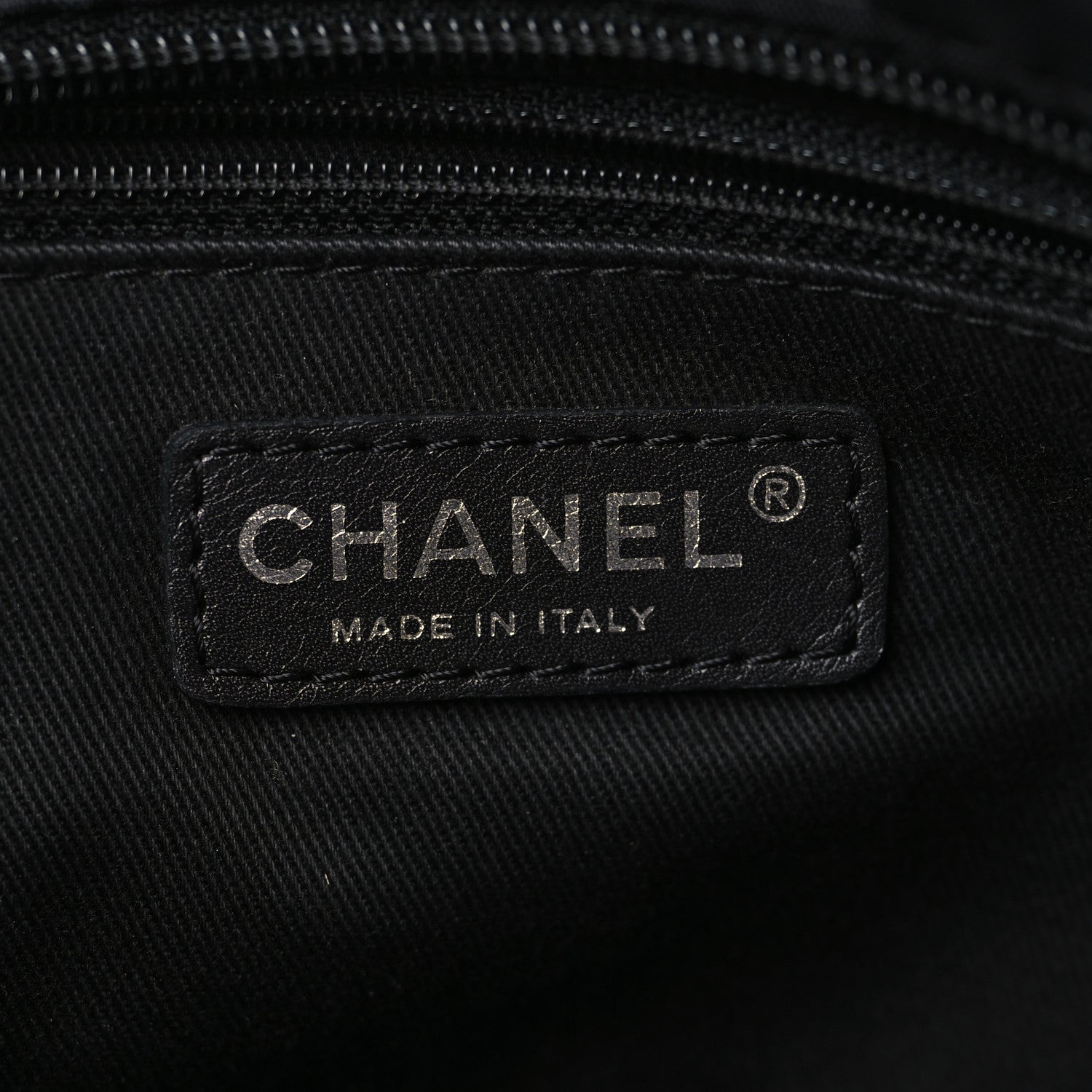 Chanel Nylon Calfskin Paris New York Tote Bag Black 7 of 10