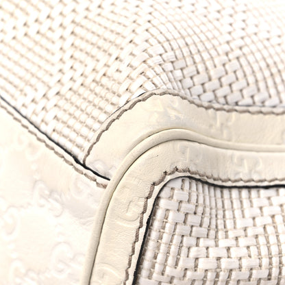 Gucci Woven Raffia Diamante Medium Sukey Tote White 9 of 18