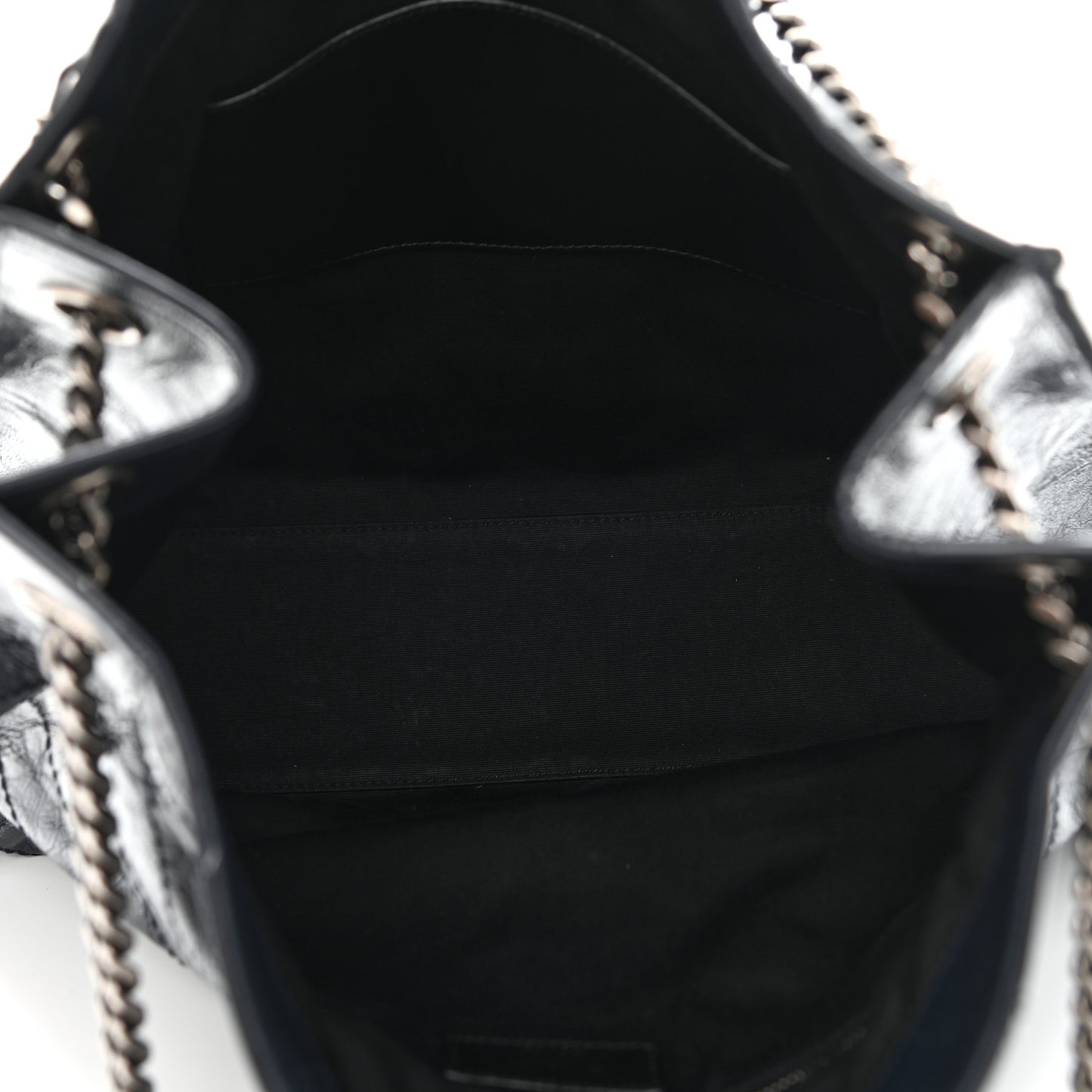 Crinkled Calfskin Matelasse Monogram Niki Shoulder Bag Deep Marine