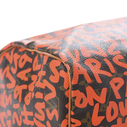 Louis Vuitton Monogram Graffiti Speedy 30 Orange 8 of 12
