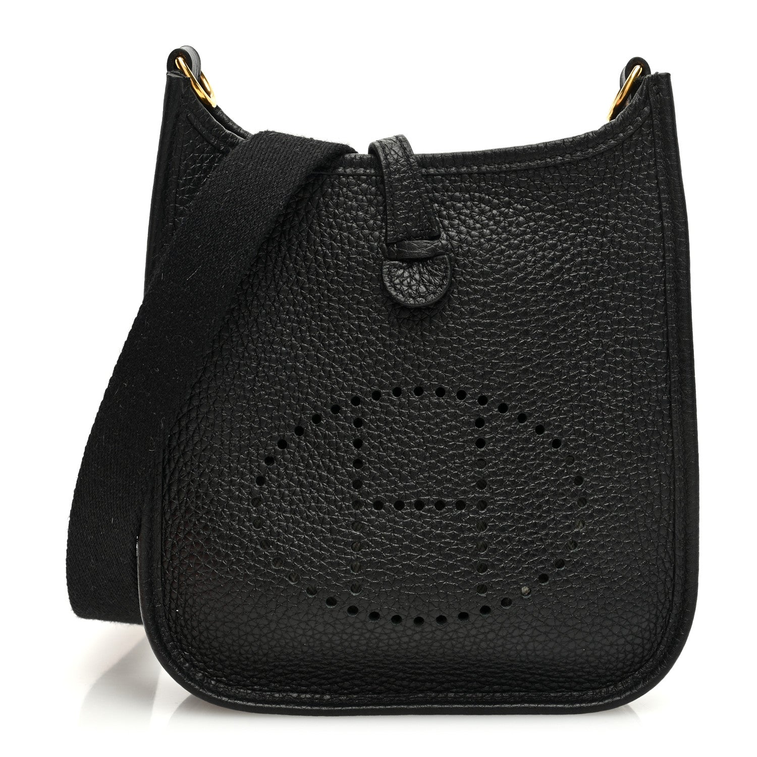 Hermes Taurillon Clemence Evelyne TPM Black 1 of 11