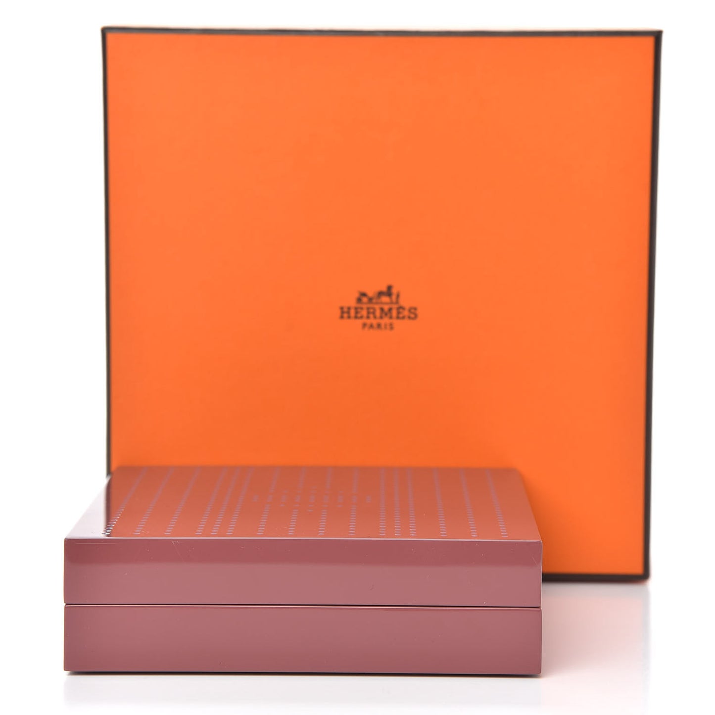 Lacquered Wood H'Dot Box Blush Bleu Monet