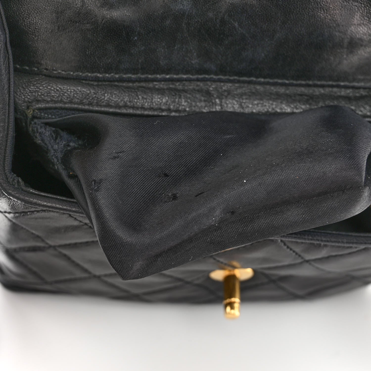 Chanel Lambskin Quilted CC Flap Shoulder Bag Black 8 of 12