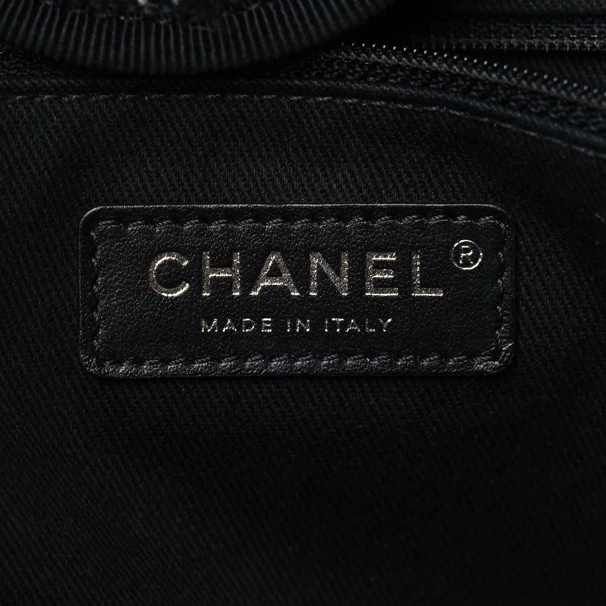 Chanel Mixed Fibers Calfskin Medium Deauville Tote Black 6 of 11