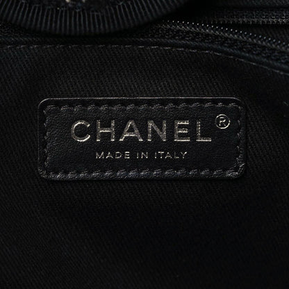 Chanel Mixed Fibers Calfskin Medium Deauville Tote Black 6 of 11