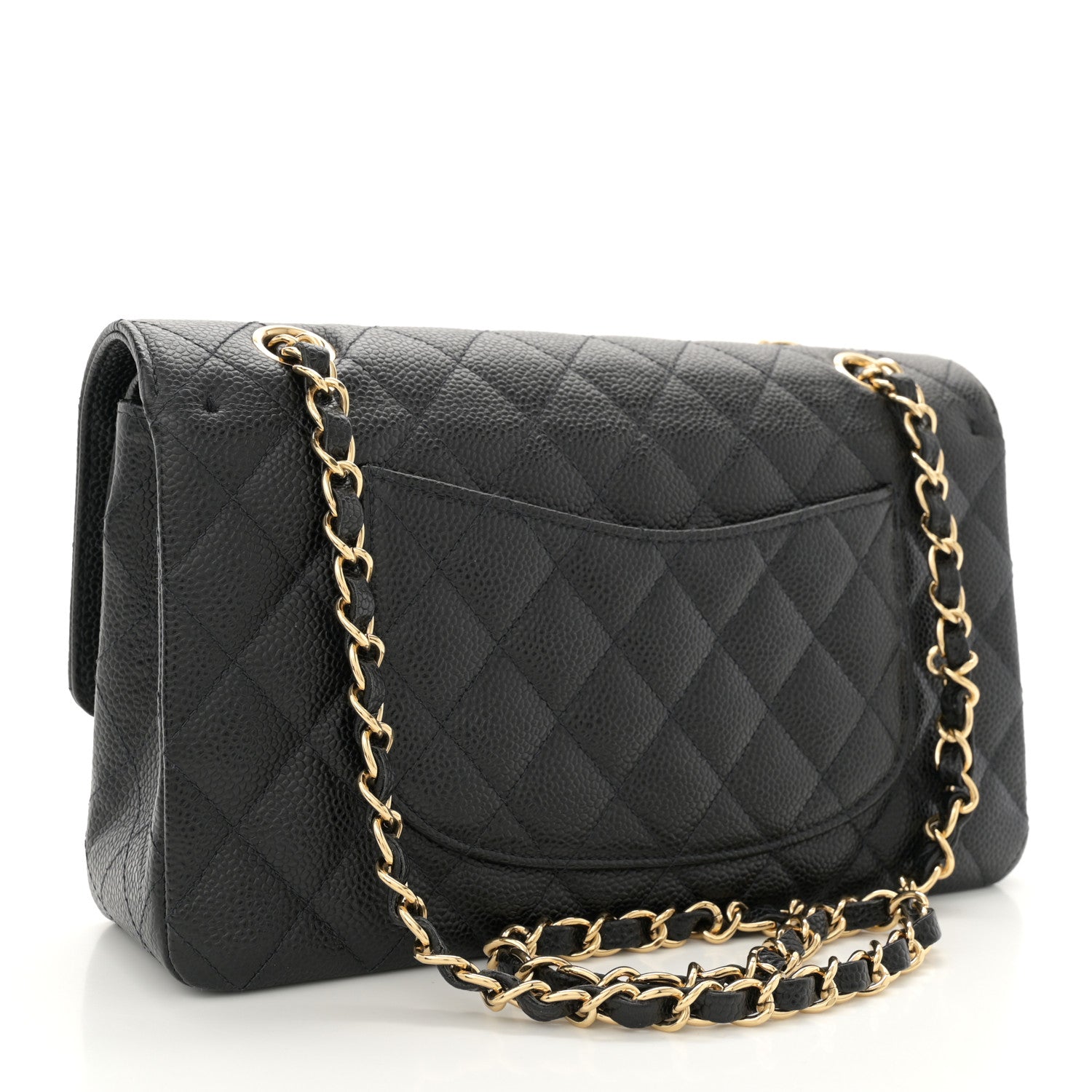 Chanel Caviar Quilted Medium Double Flap Black 3 of 12