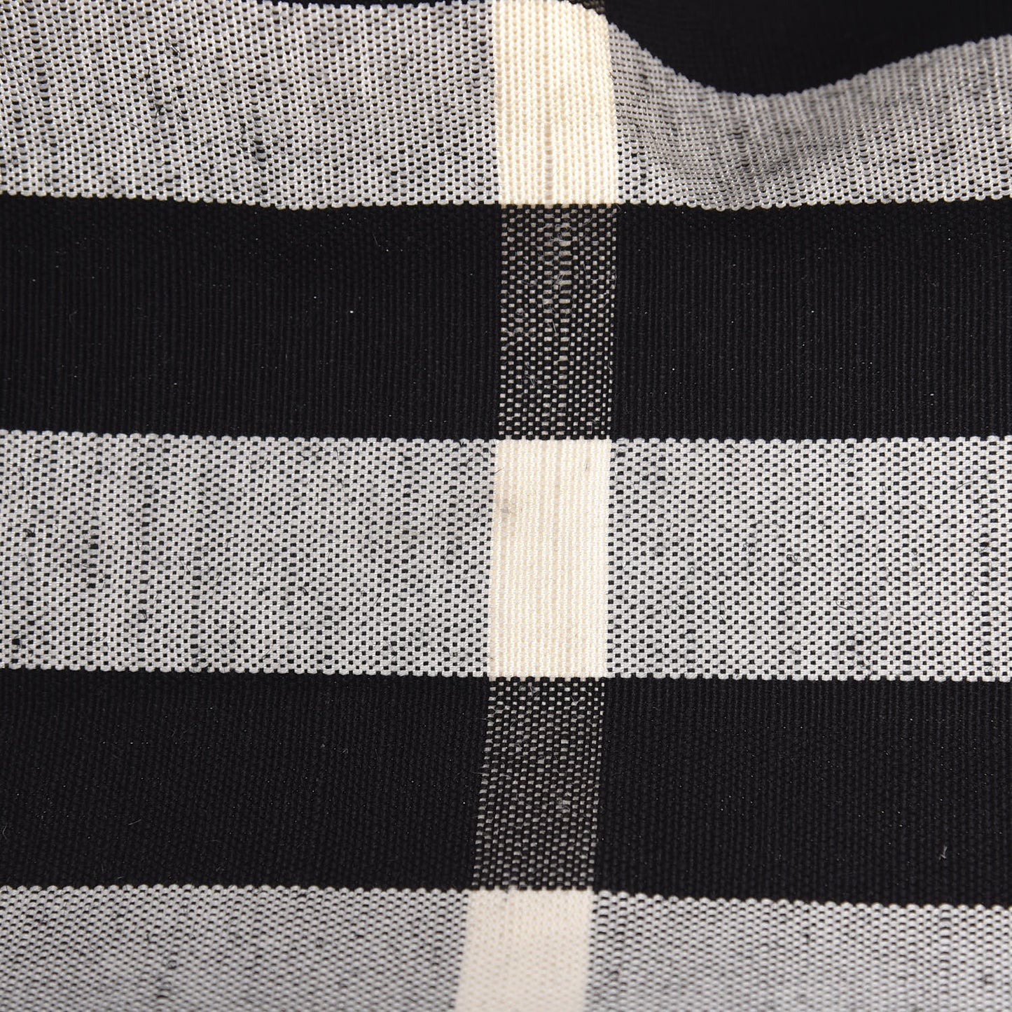Coated Canvas Mega Check Medium Doodle Tote Black White