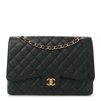 Chanel Caviar Quilted Maxi Single Flap Black 1 of 12