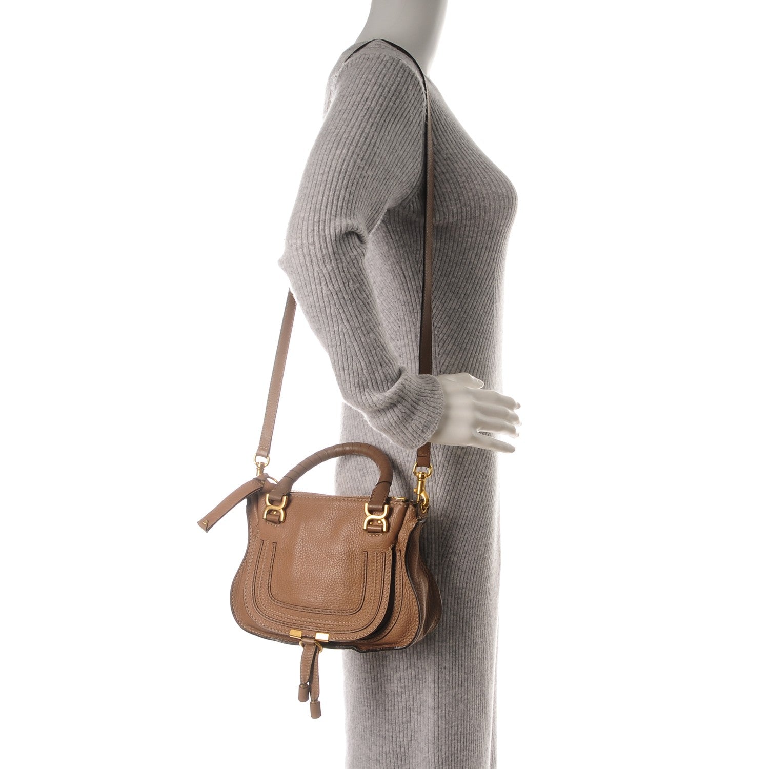 Chloe Calfskin Mini Marcie Satchel Nut 2 of 7