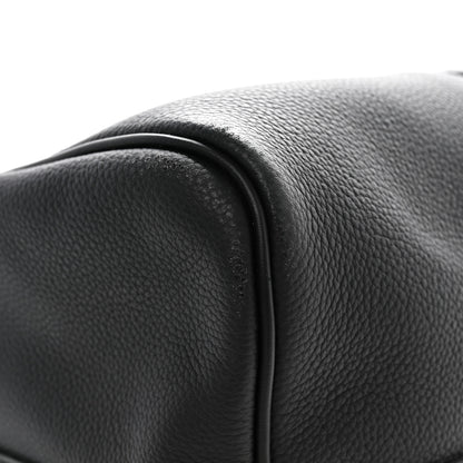 Louis Vuitton Grained Calfskin Aerogram Keepall Bandouliere 40 Black 10 of 16
