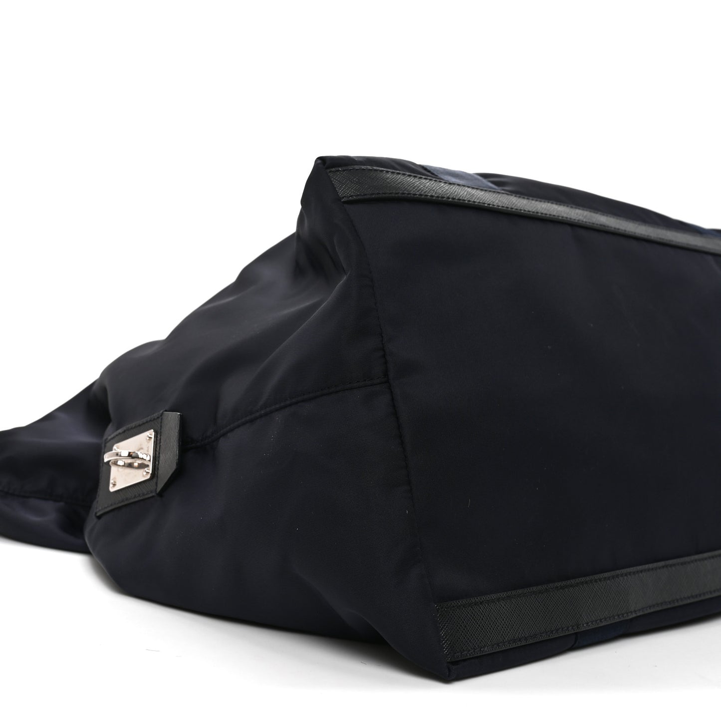 Re-Nylon Saffiano Duffle Bag Navy