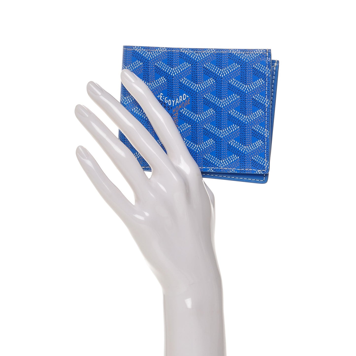 Goyardine Bi-Fold Victoire PM Wallet Sky Blue