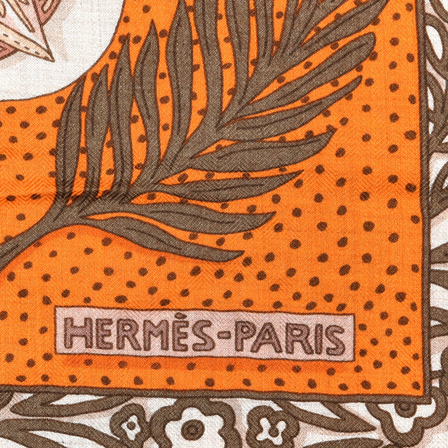 Cashmere Silk Zénobie Reine De Palmyre 140 Natural Terracotta Vert