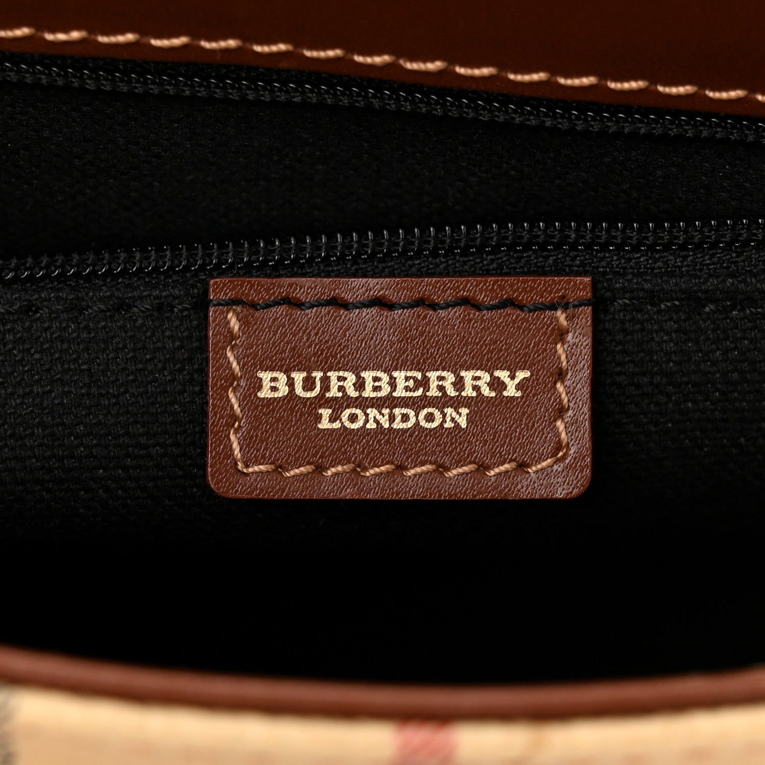 Burberry Haymarket Check Shoulder Bag Red 6 of 16