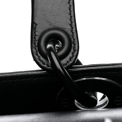 Christian Dior Ultra Matte Calfskin 3D Flower Embellished Medium Lady Dior Black 25 of 31