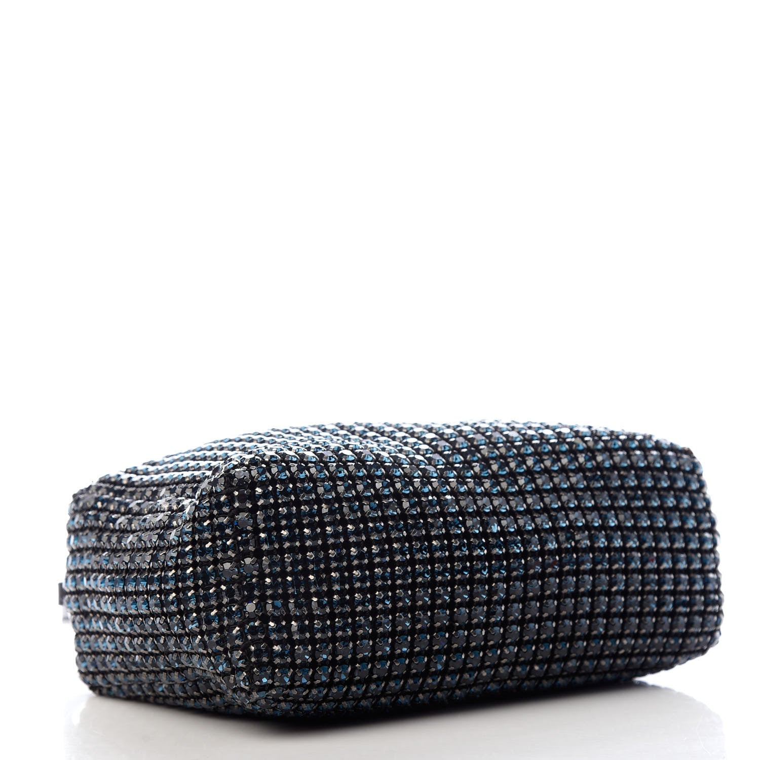 Alexander Wang Mesh Crystal Rhinestone Mini Heiress Pouch Navy 4 of 10