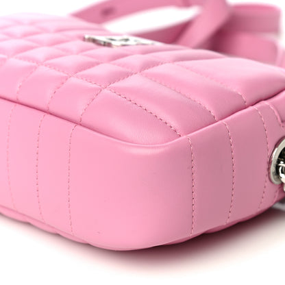 Burberry Lambskin Quilted Mini Lola Camera Bag Primrose Pink 9 of 9
