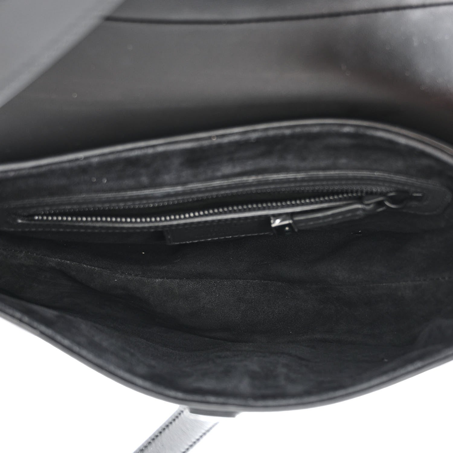 Christian Dior Ultra Matte Calfskin Saddle Bag Black 5 of 12