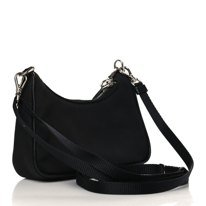 Prada Tessuto Nylon Mini Re-Edition 2000 Shoulder Bag Black 3 of 9